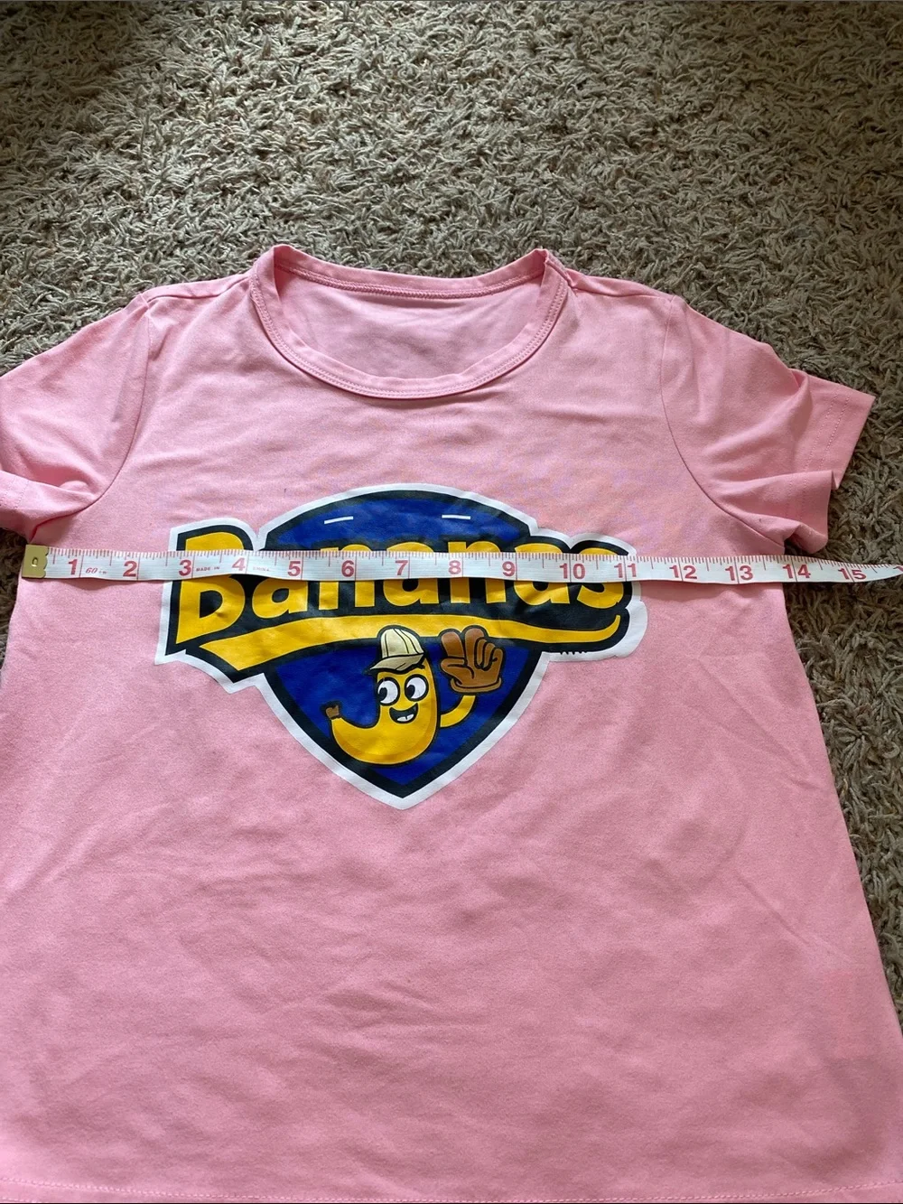 Bananas Pink Kids Graphic Tee